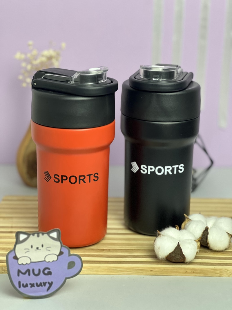 تراول ماگ دو سرنوش دسته دار Sports استیل 304