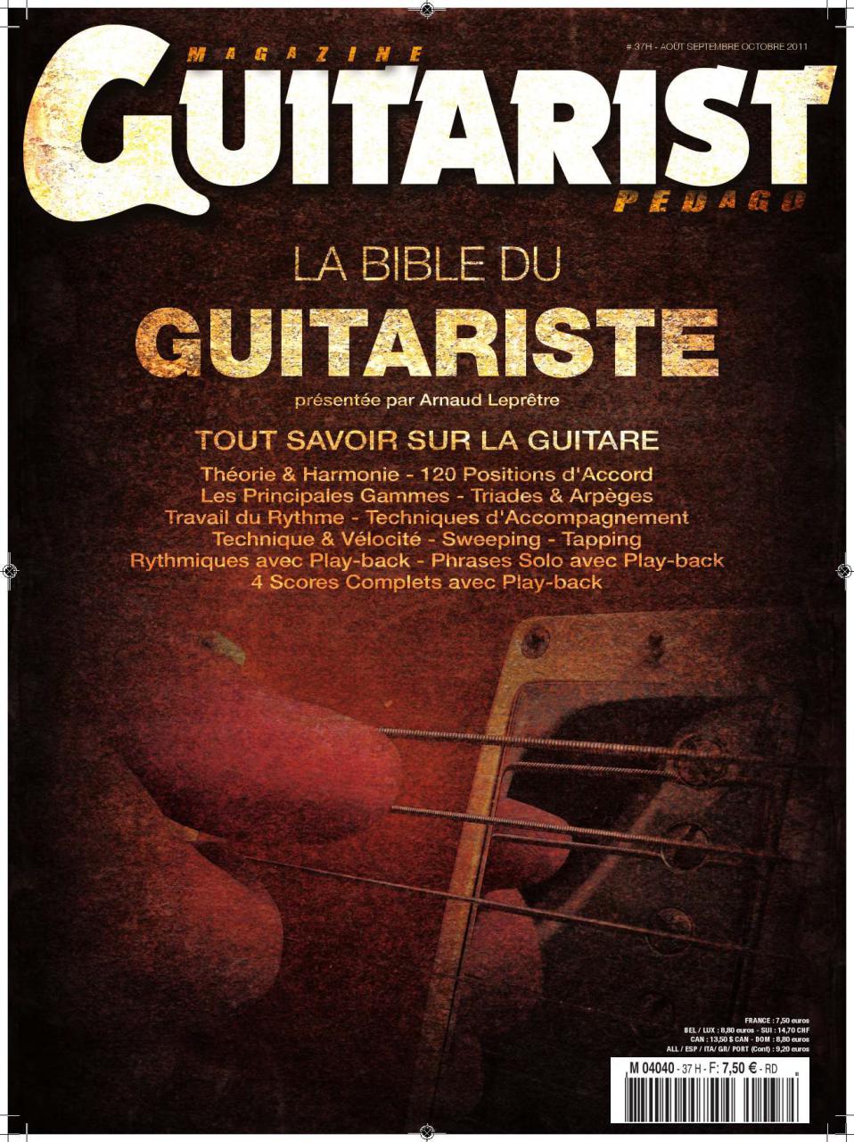Arnaud Lepretre La Bible du guitariste Vol1 مجله آموزش تکنیک های گیتار الکتریک