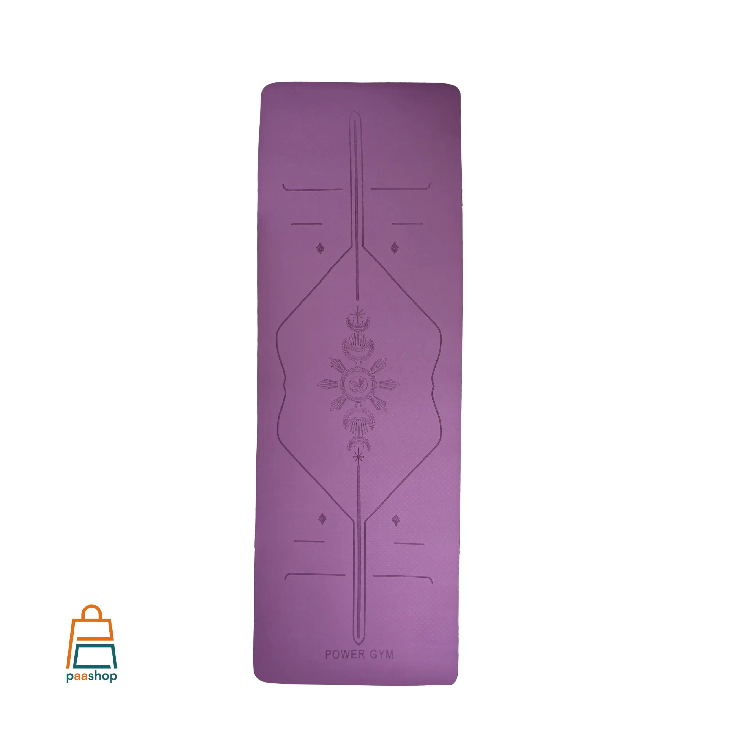 مت یوگا power gym - بنفش, ۸میل