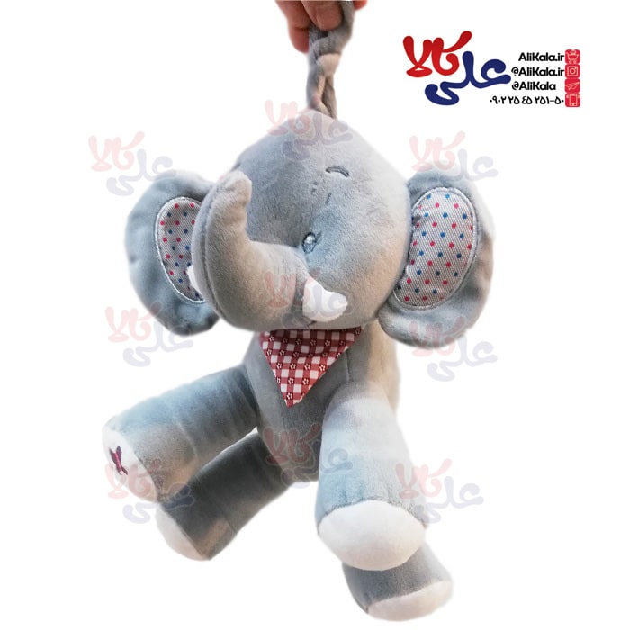 آویز نخ کش موزیکال طرح فیل Nici Toys