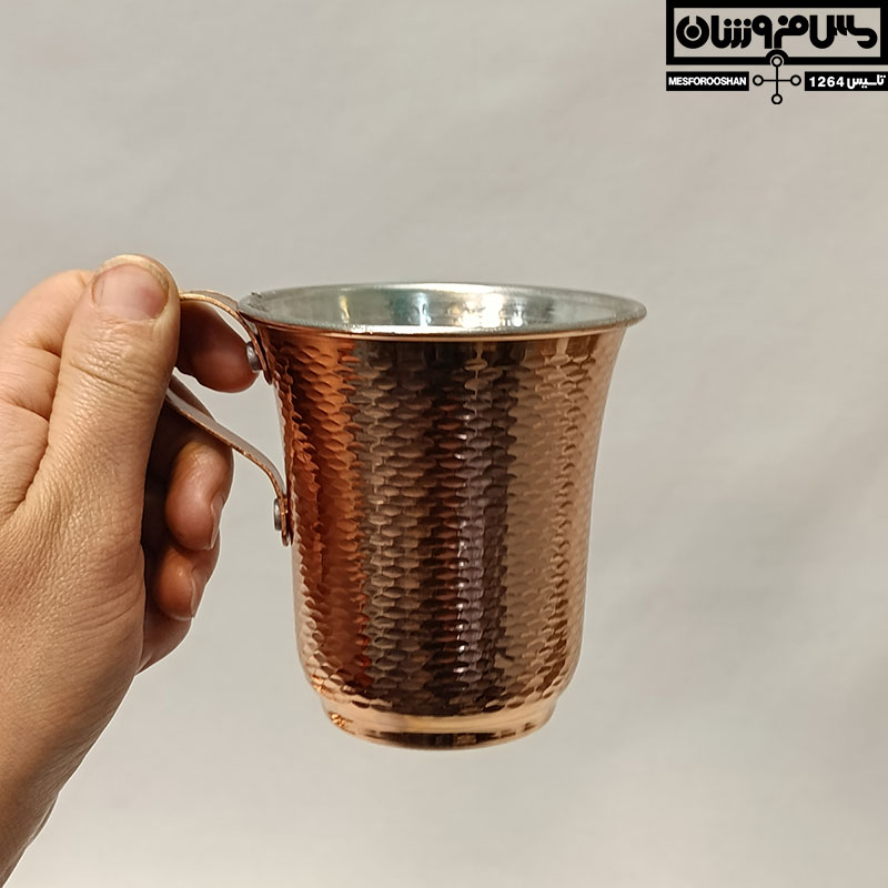 لیوان مسی چکشی زنجان مدل بولاخ