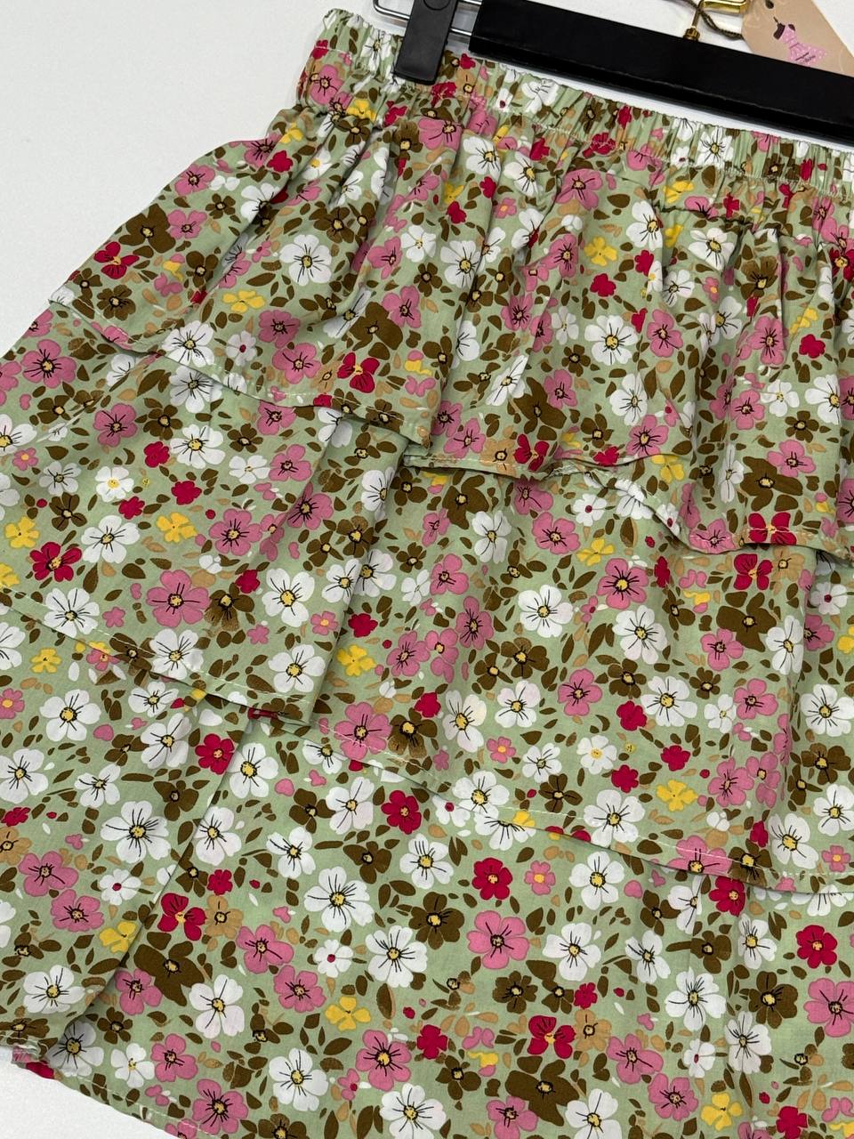 دامن چین دار طبقه ای زنانه - طرح-1