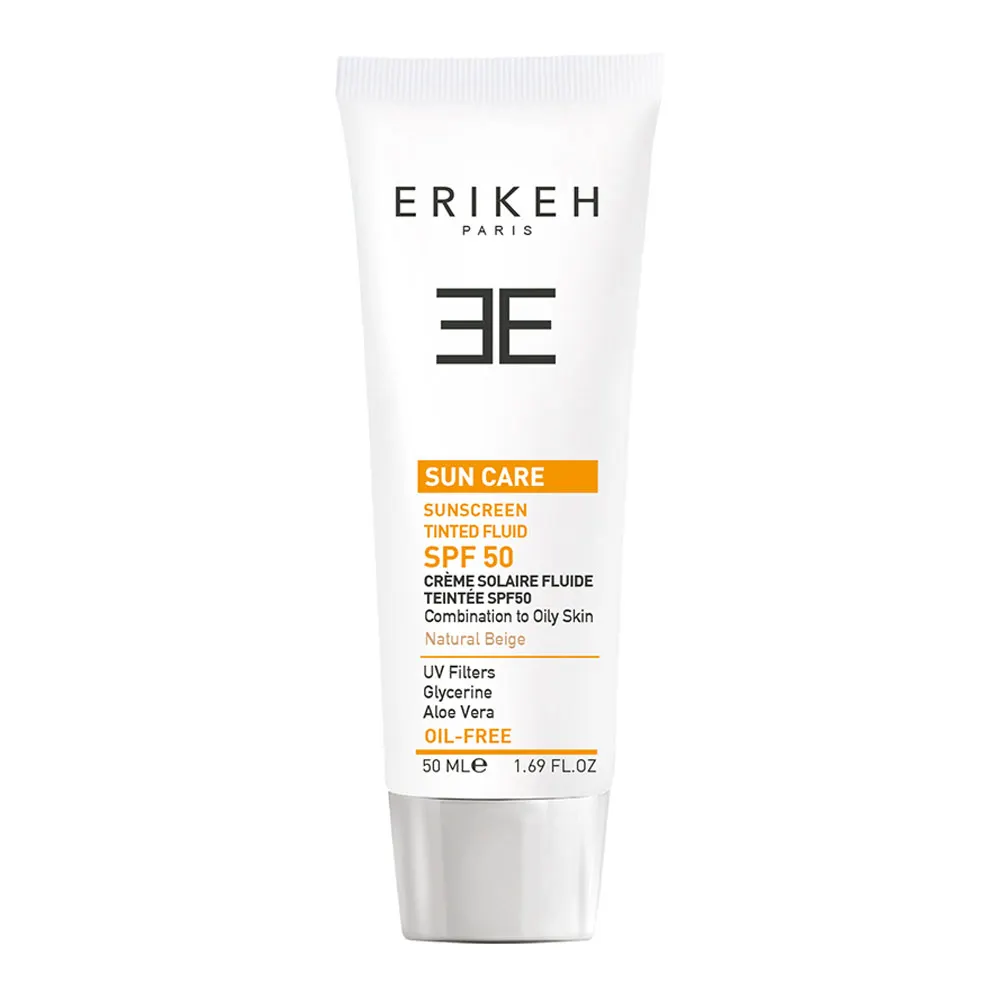 فلویید ضد آفتاب فاقد چربی بژ طبیعی SPF50 اریکه