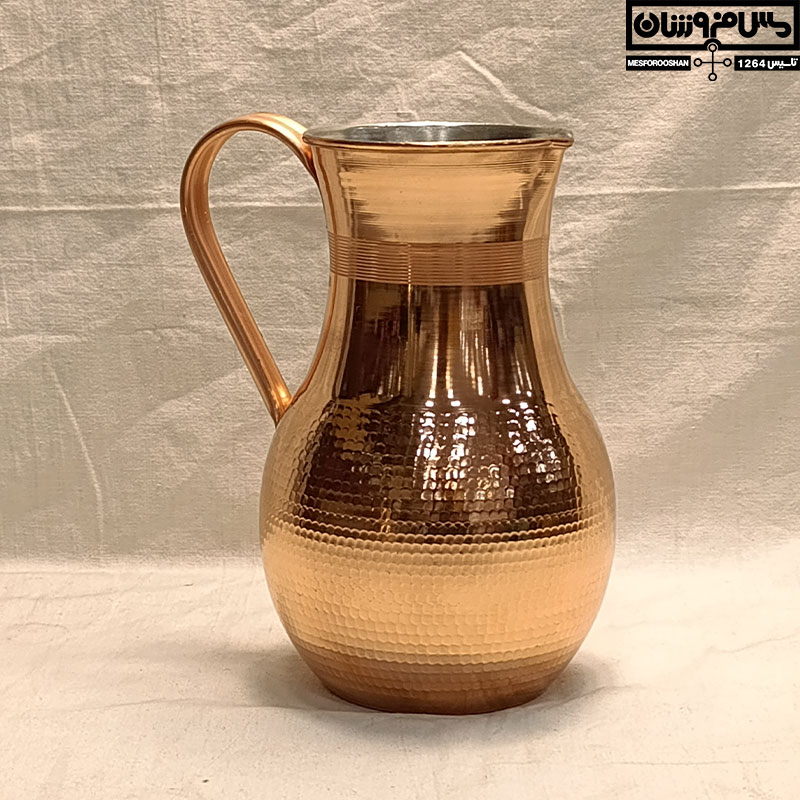 پارچ مسی 2 لیتری چکشی مدل جان
