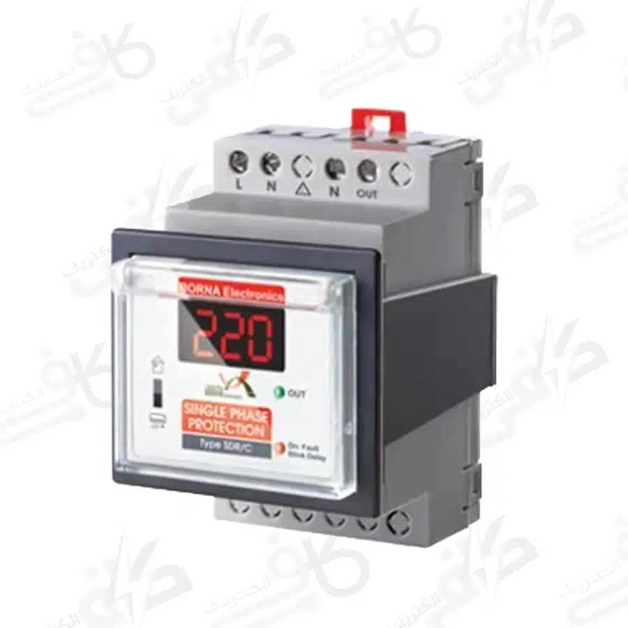 محافظ ولتاژ تک فاز 32 آمپر - دیجیتال | طرح PLC