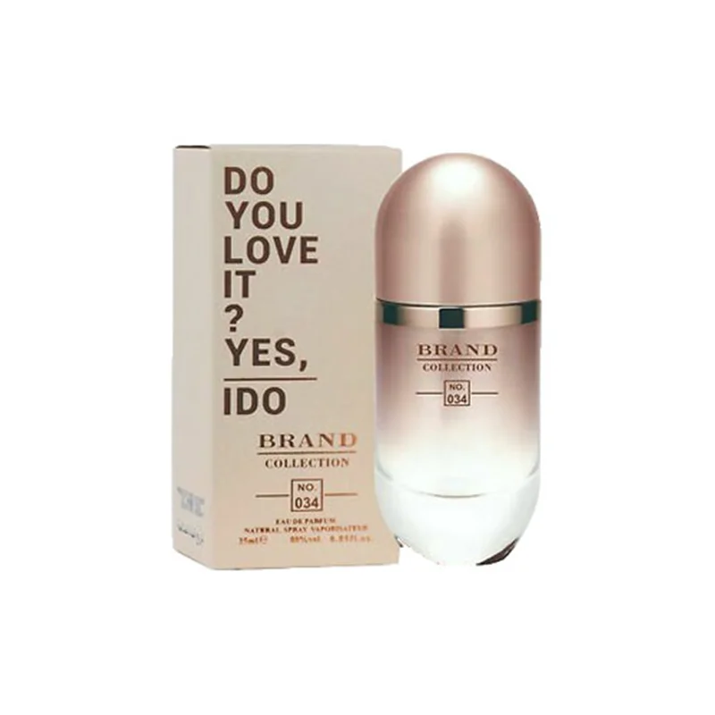 عطر ادکلن زنانه کارولینا هررا وی آی پی 212 رز برند کالکشن مدل 034 (Carolina Herrera 212 VIP Rose) حجم 25 میل