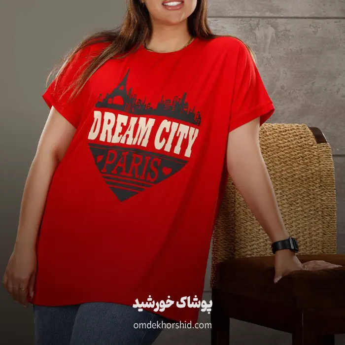 تیشرت لانگ باکسی کد 3