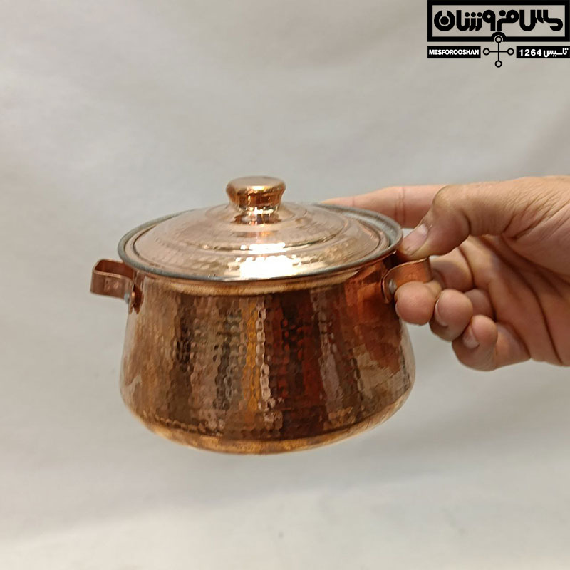 دیگچه مسی رستورانی سایز 2 مدل سماتین