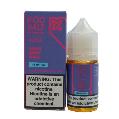 پاد سالت تمشک انگور یخ | POD SALT GRAPE BERRY BURST ICE EDITION