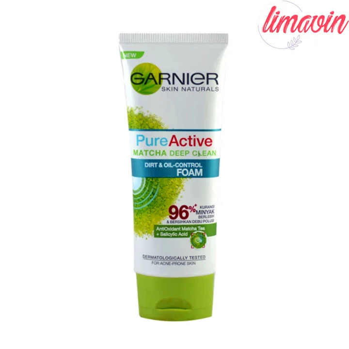فوم شستشوی صورت گارنیه مدل Pure Active Matcha حجم 100 میلی لیتر