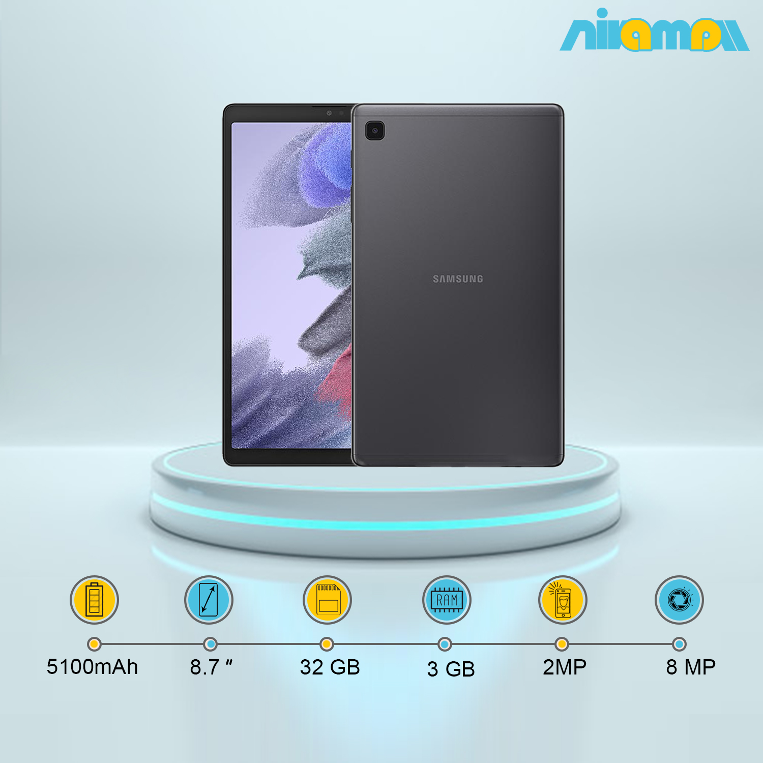 تبلت سامسونگ مدل GALAXY TAB A7 LITE ظرفیت 32 و رم3 گیکابایت