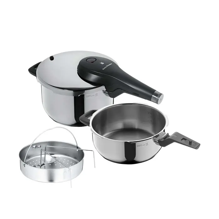 زودپز 3 و 4.5 لیتر همراه با سبد بخار پز پرفکت پرمیوم وی ام اف | WMF Perfect Premium Pressure Cooker