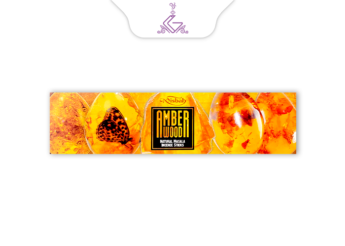 عود شاخه ای دست ساز امبر وود/ چوب کهربا Amber wood برند میصباح MISBAH