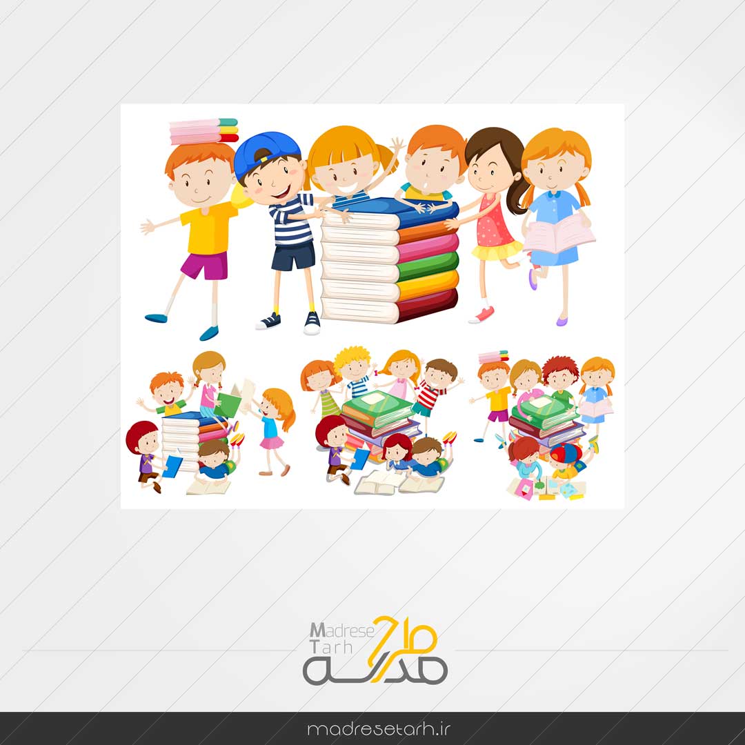 دانلود استیکر کتاب