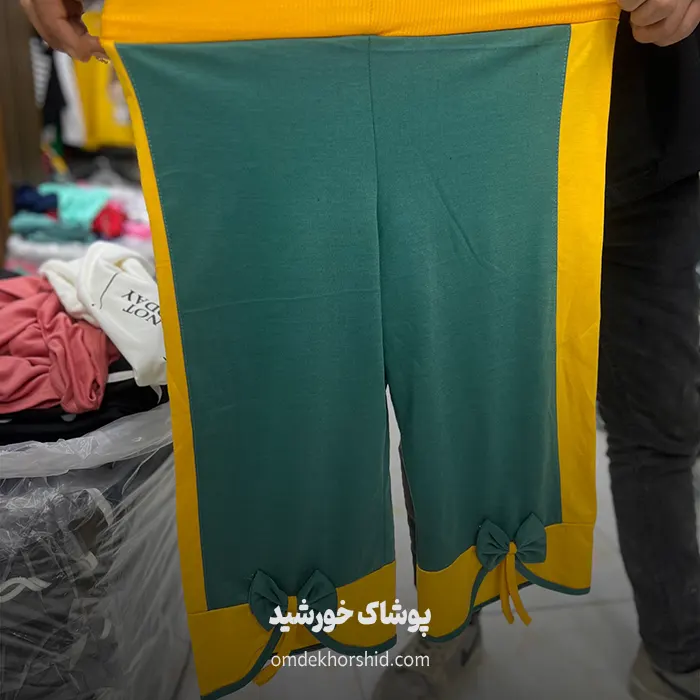 شلوارک دم پا پاپیونی