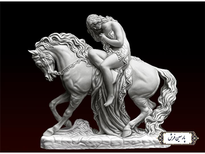 نخ و نقشه تابلو فرش تندیس لیدی گودیوا - کد NT4247