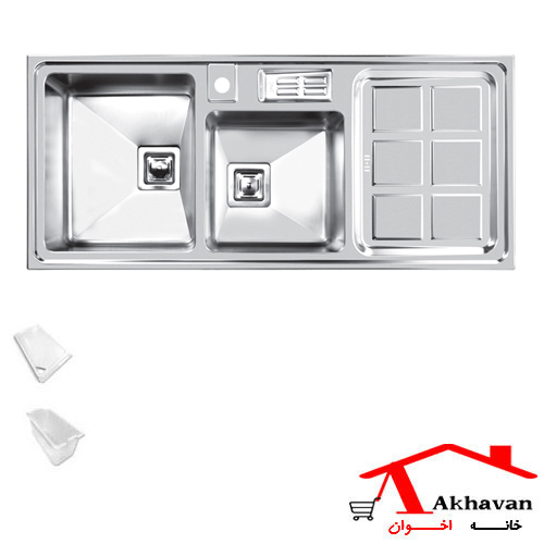 سینک ظرفشویی توکار کد 318S اخوان