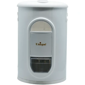سطل برنج 10 کیلویی پیمانه دار سفید یونیک کد UN-4140