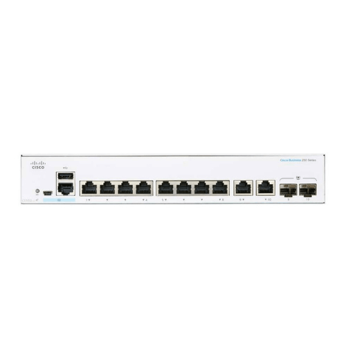 سوئیچ شبکه سیسکو مدل CBS250-8T-E-2G