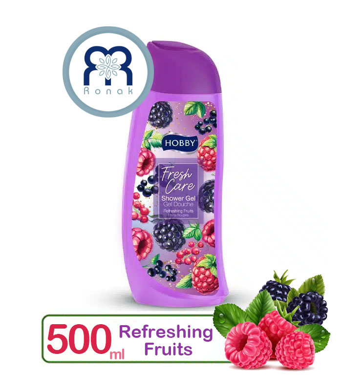 شامپو بدن هوبیHOBBY با عصاره تمشک و شاهتوت حجم 500 میل