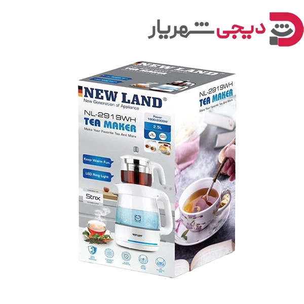 چایساز سماوری سفید NL-2919WH
