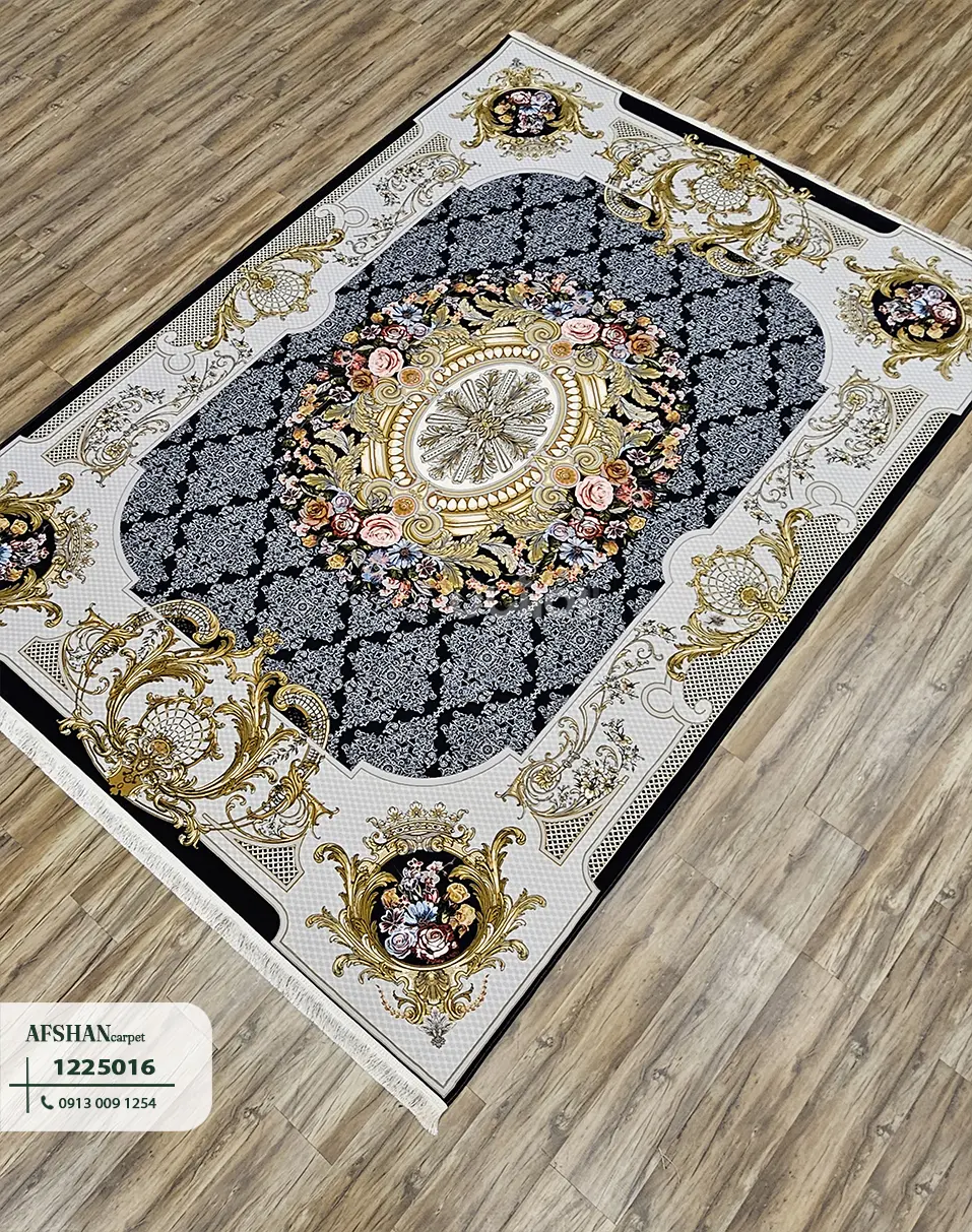 فرش 1200 شانه آکرلیک طرح پارک وی کد 1225016 نگار