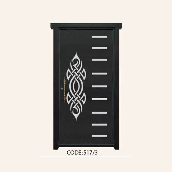 درب یک لنگه فلزی CNC طرح 517