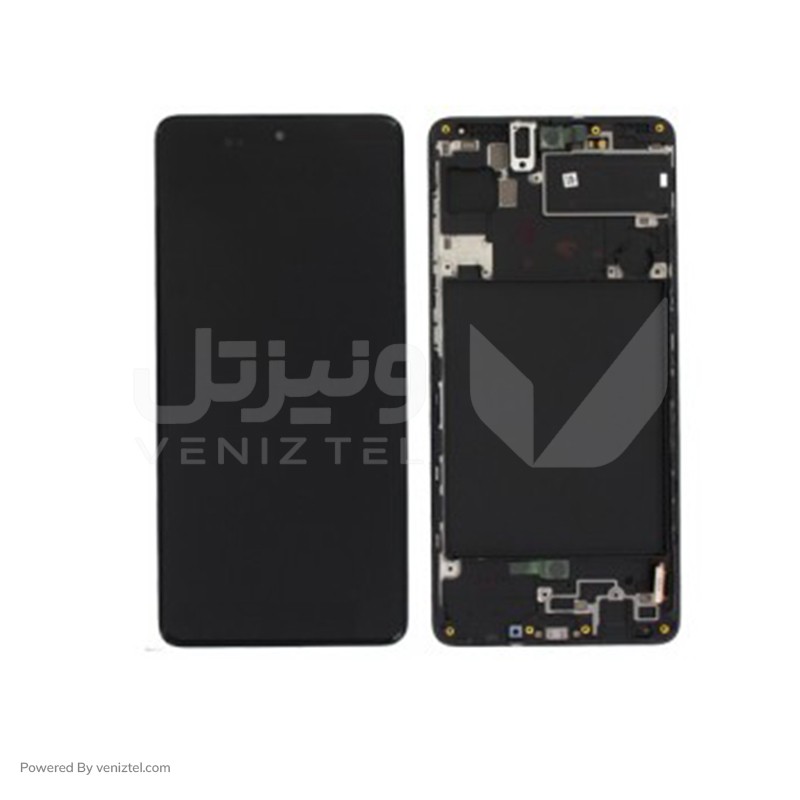 تاچ و ال سی دی با فریم اصلی شرکتی  سامسونگ (Service Pack) مدل LCD Samsung A71 / A715 + F