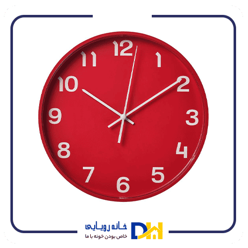 ساعت دیواری قرمز ایکیا PLUTTIS