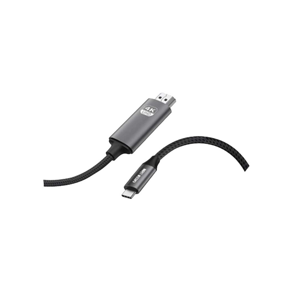 کابل تبدیل USB-C به HDMI گرین لاین ۴K طول ۲ متر