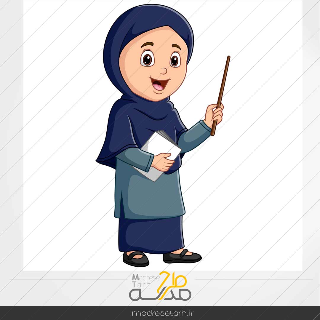 وکتور لایه باز دختر باحجاب