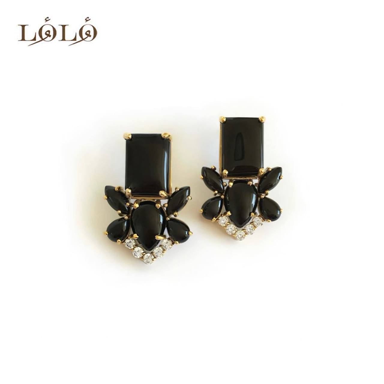گوشواره نقره اونیکس مستطیل