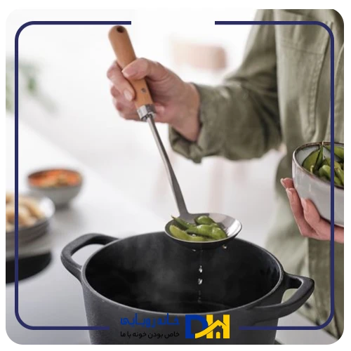 ملاقه آبکشی دسته چوبی ایکیا VARDAGEN