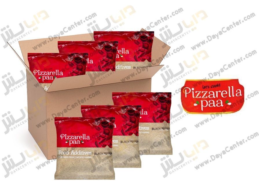 پودر فلفل سیاه پیزارلا پا کارتن 25 عددی