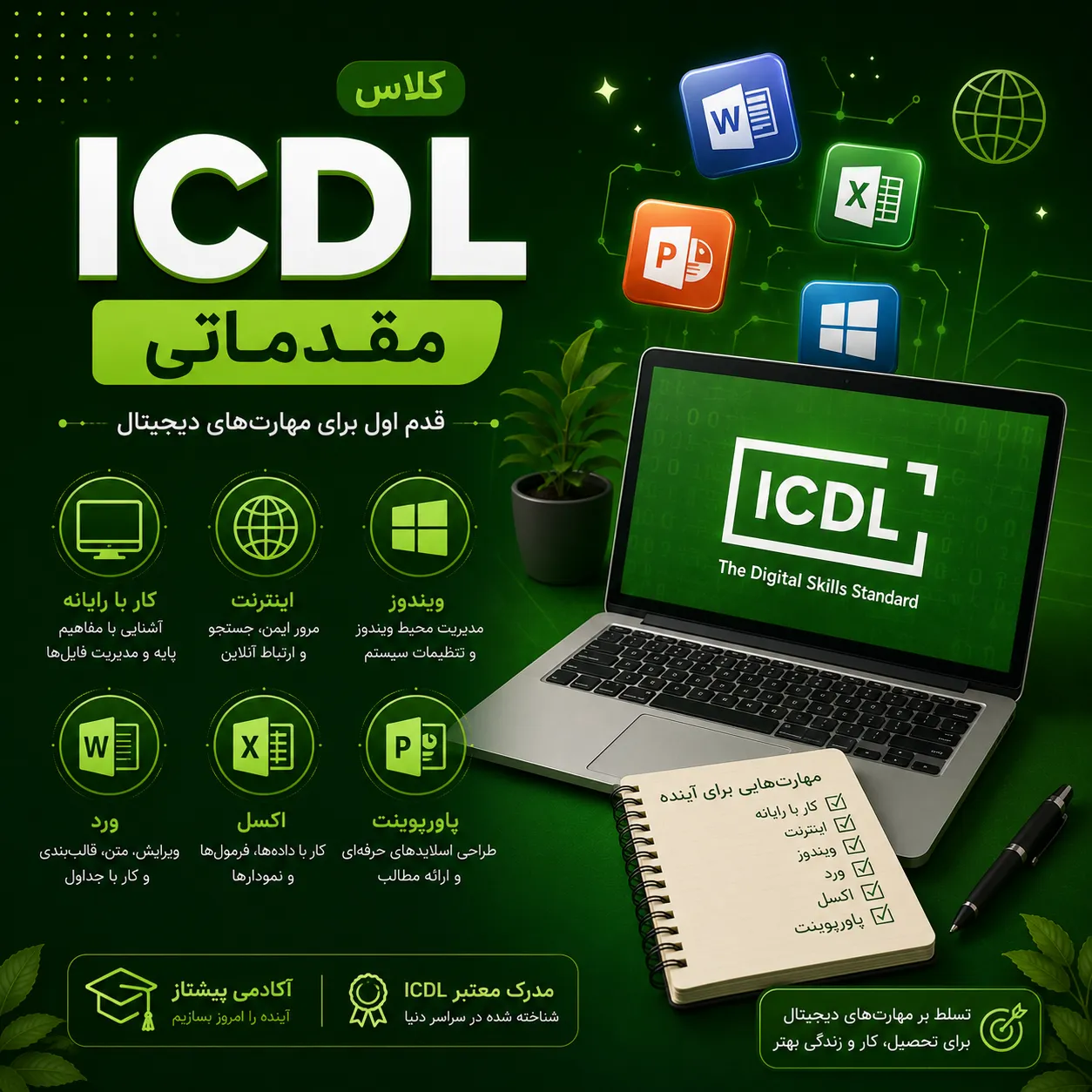 کلاس ICDL مقدماتی(کودکان)