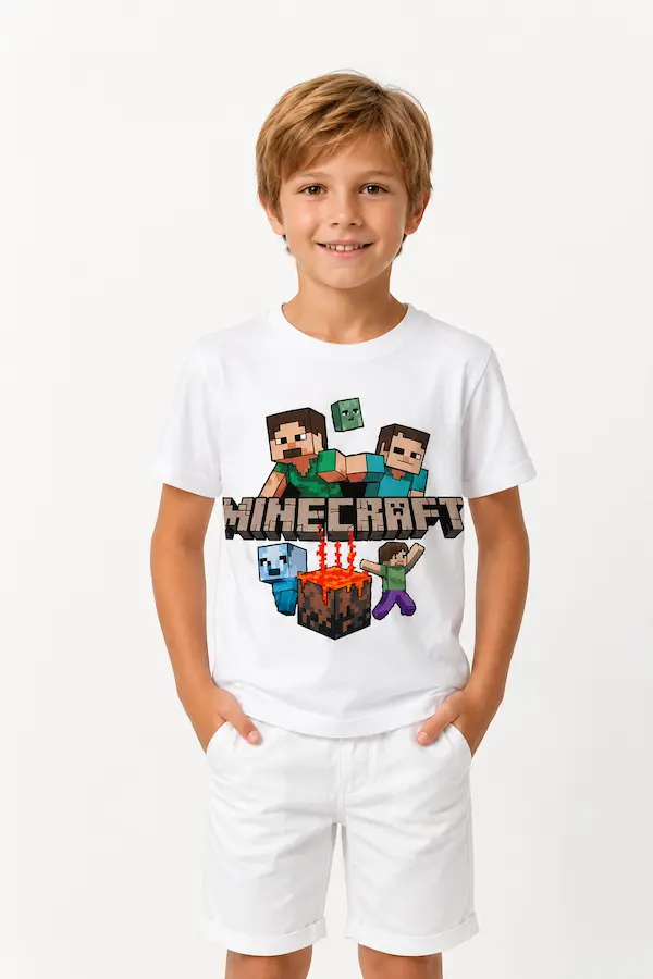 تیشرت بچگانه پسرانه Book OrBook مدل Mine Fire Craft