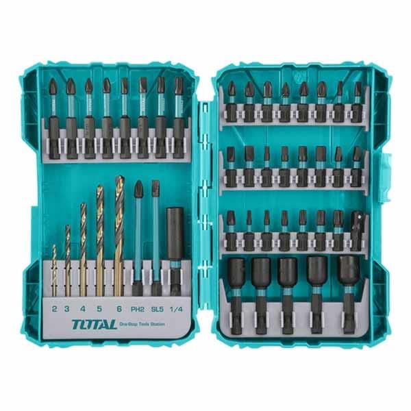ست 45 عددی مته و سری پیچ گوشتی توتال مدل TACSD24502