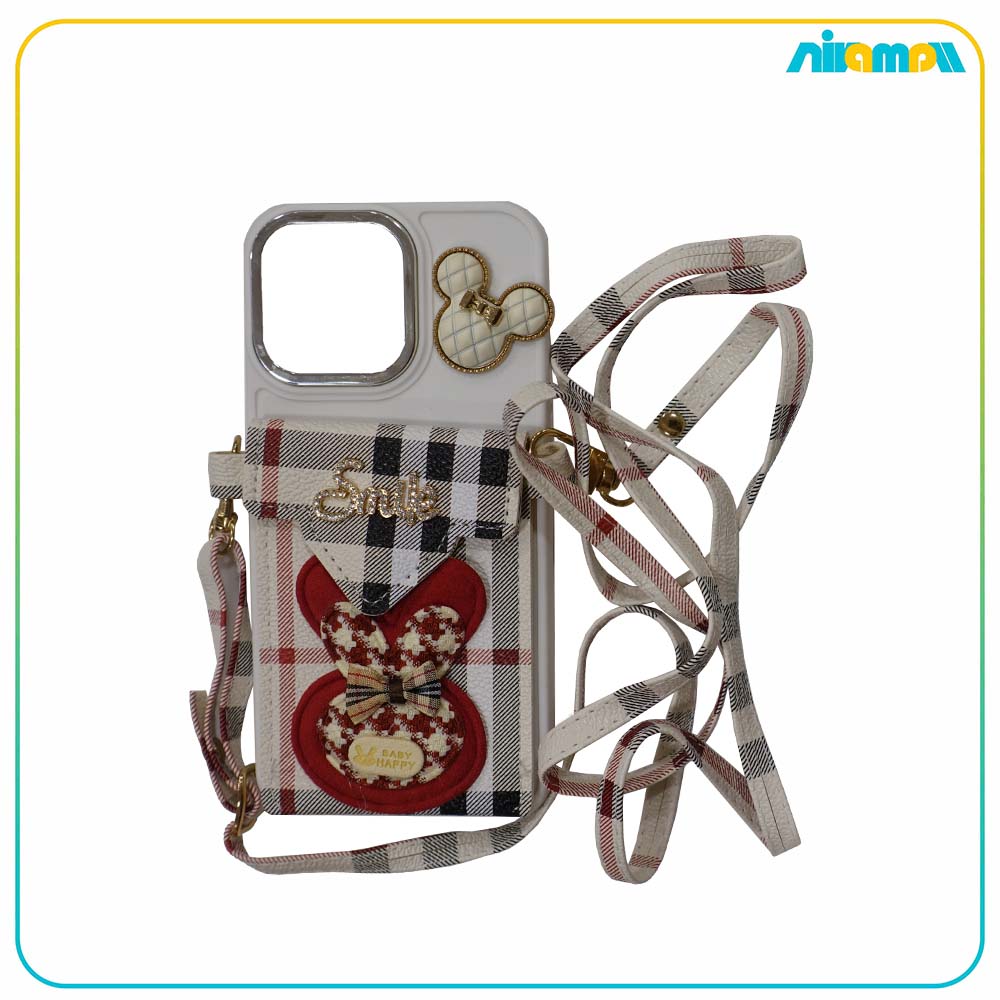کاور بند دار طرح Smile baby happy مناسب برای گوشی Iphone 13/14 normal