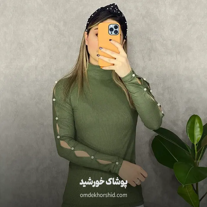 بلوز استین مروارید