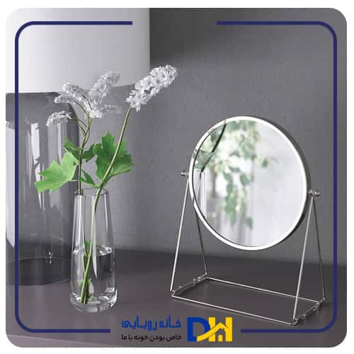 آینه پایه نقره ای ایکیا LASSBYN