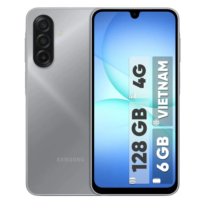 گوشی موبایل سامسونگ مدل Galaxy A17 4G دو سیم کارت ظرفیت 128 گیگ- رم 6 گیگ - ویتنام- رنگ خاکستری