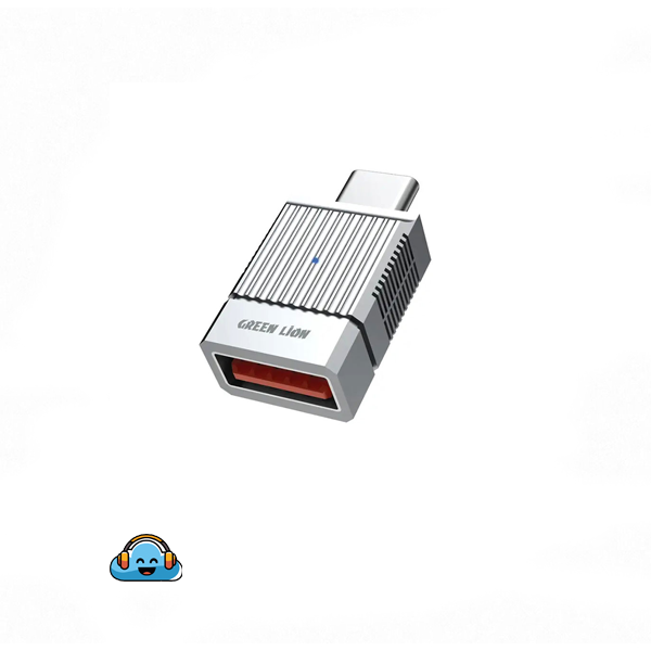 تبدیل 2در1 Green Lion 2 IN 1 OTG Adapter USB-A To USB-C