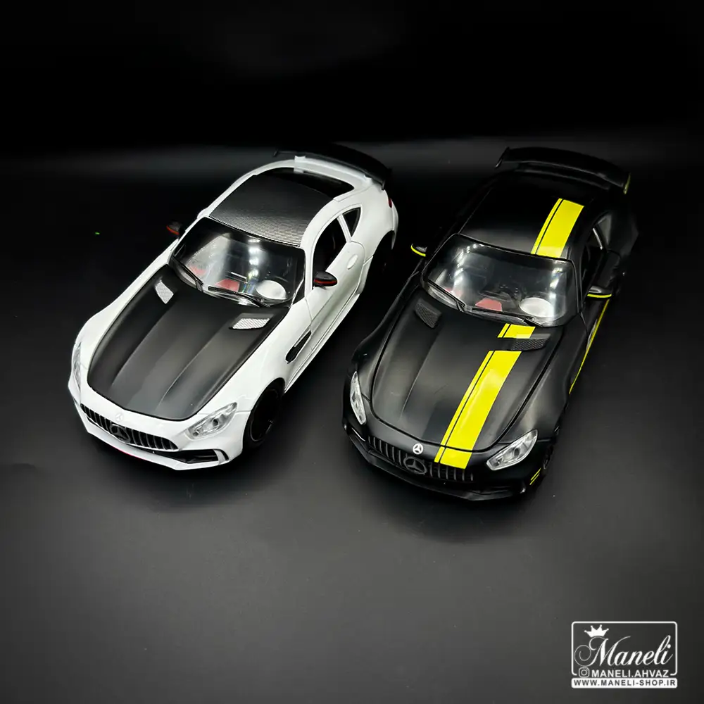 ماکت ماشین اسپرت Mercedes‑AMG GT | مشکی و سفید