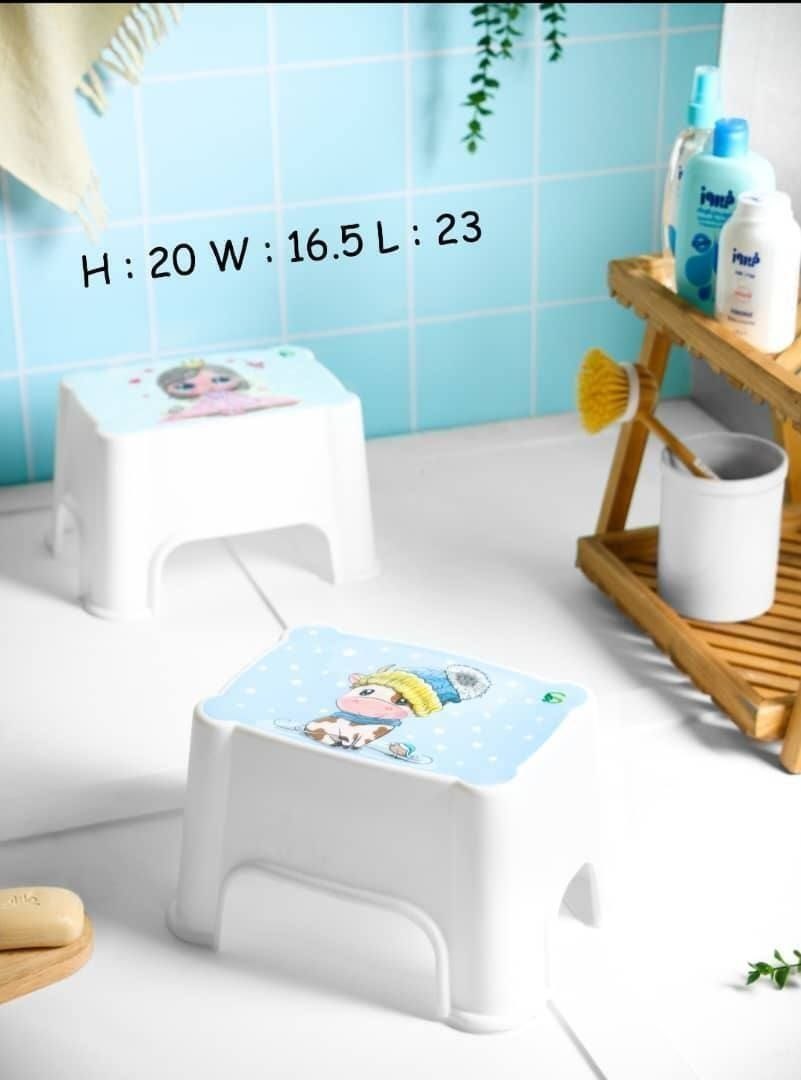 چهارپایه چاپدار کودک | Kids Printed Plastic Stool