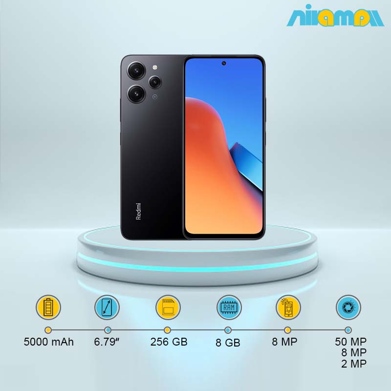 گوشی موبایل شیائومی مدل Redmi 12 NFC دو سیم کارت ظرفیت 256 گیگابایت و رم 8 گیگابایت