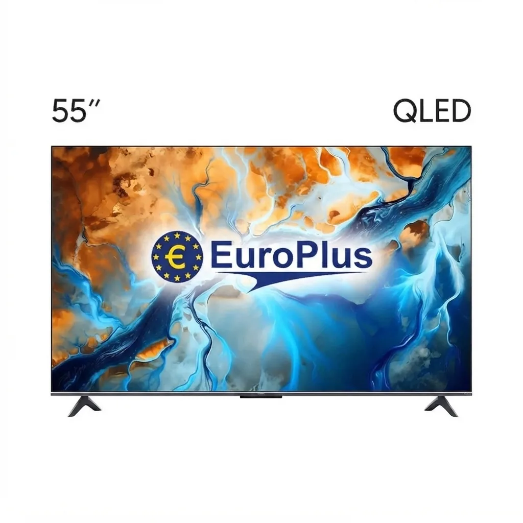 تلویزیون هوشمند یوروپلاس QLED مدل ETAD55Q سایز ۵۵ اینچ