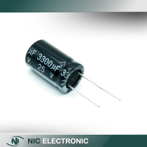 خازن الکترولیتی 3300UF25V-16X25-105C-BLACK