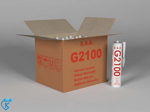 چسب آکواریوم مشکی G2100 استحکام بسته 24 عددی
