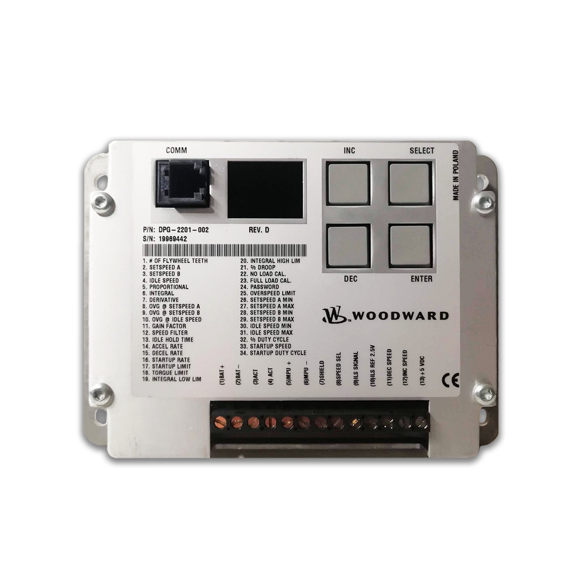 گاورنر وودوارد APECS DPG - گاورنر وودوارد DPG 2201