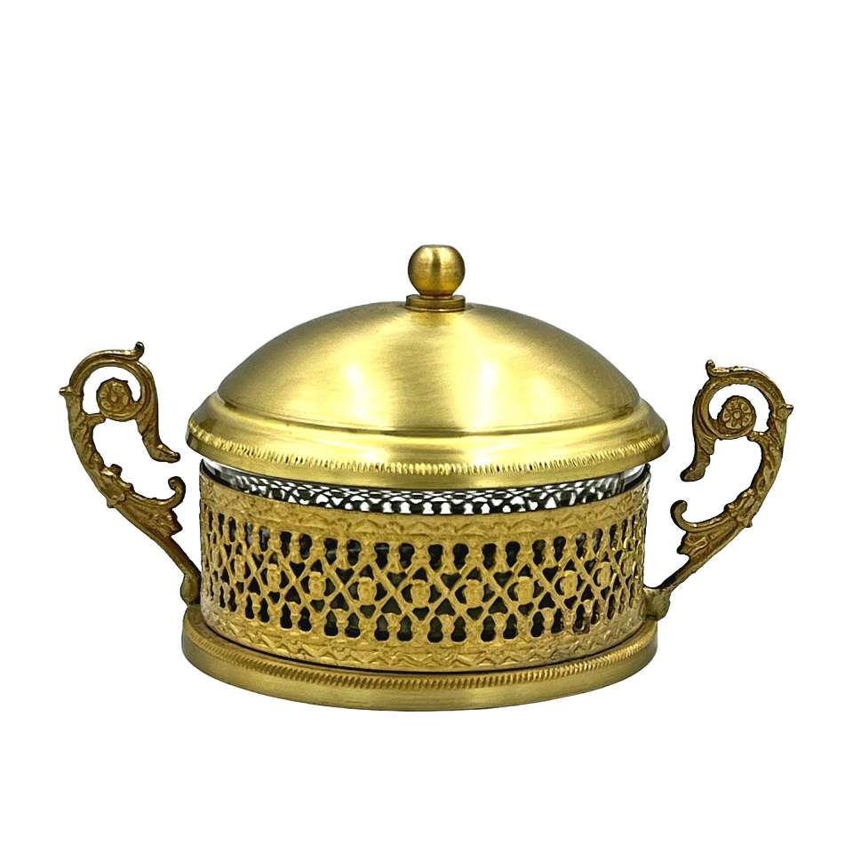 قندان دسته دار طرح ایتالیا برنجی
